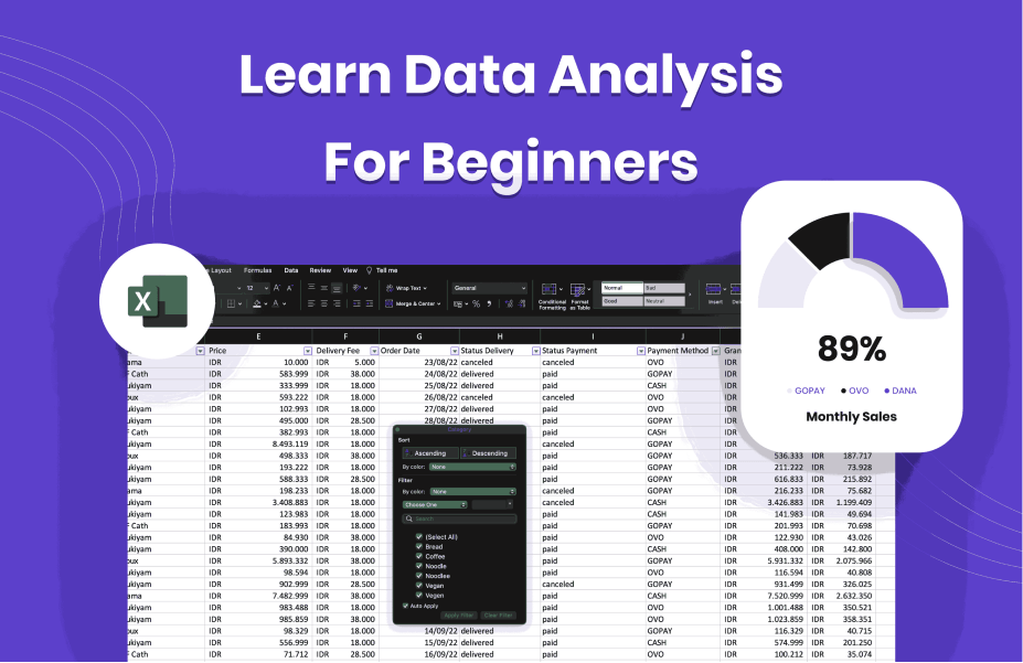 Kelas Learn Data Analysis For Beginners with Excel di BuildWithAngga
